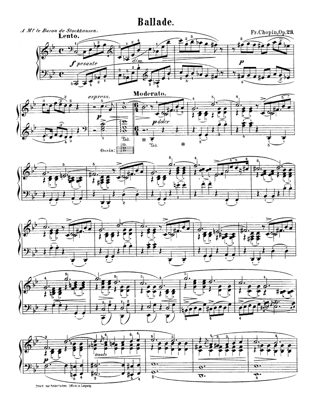 Ballata No. 1 Op. 23