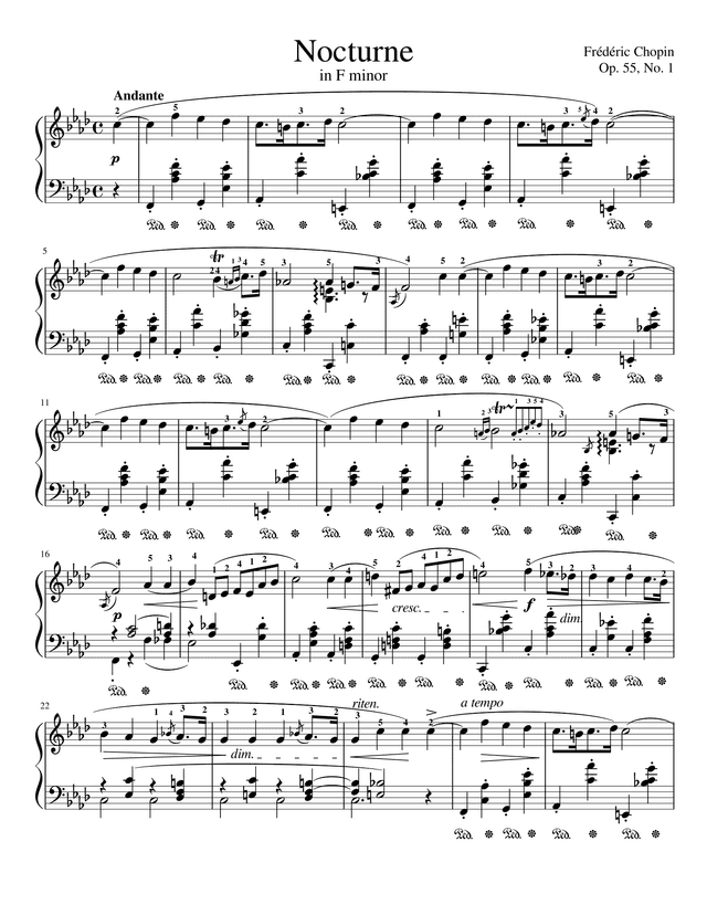 Notturno Op. 55 No. 1